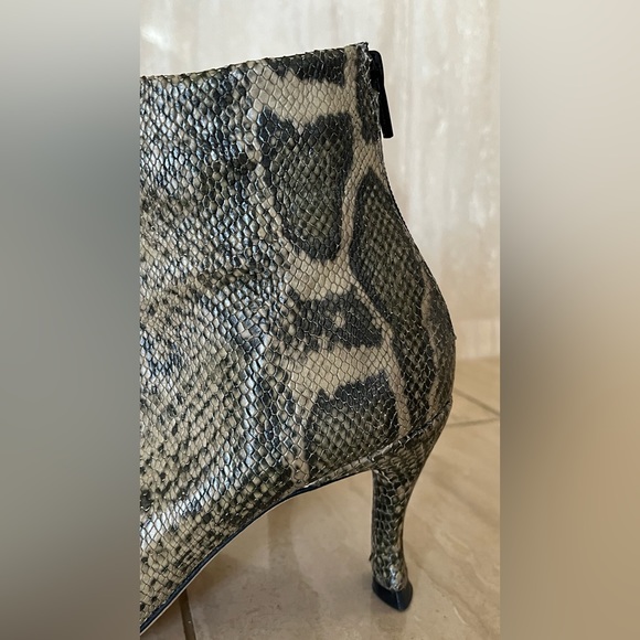 By Far Stevie Booties in Snake Printed Leather - Picture 6 of 12